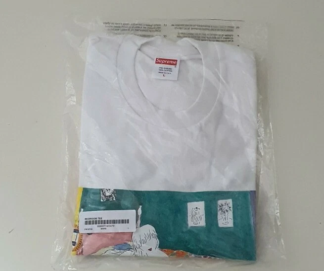 FW18 Supreme Bedroom tee White size L large T shirt New And Unopened