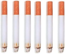 Fake Puff Cigarettes Costume Accessory - 3.25", 6 Count - Durable  Realistic -
