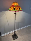 Vintage Disney Mickey Mouse Tiffany Style Floor Lamp Stained Glass Ltd Edition
