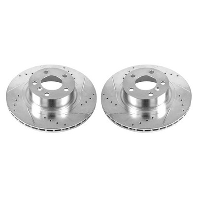 EBR1240XPR Powerstop 2-Wheel Set Brake Discs Rear for BMW X4 X3 2011-2017