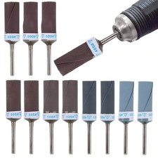 12pcs 400-2000 Grit Sanding Drums for Dremel Rotary Tool Wood Metal Polishing