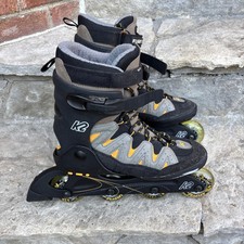 K2 Flight 76 Men's US Size 9.5 Inline Skates Black Vintage Skate