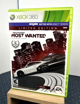 Need for Speed: Most Wanted Limited Edition (Microsoft Xbox 360, 2012) Complete