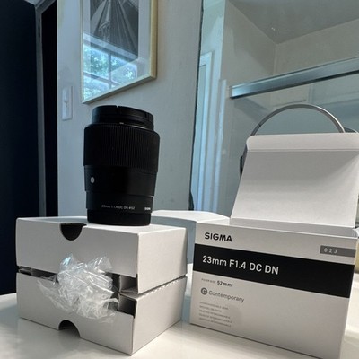 Sigma 23mm f/1.4 DC DN Contemporary Auto Focus Lens E-Mount 52mm Open Box