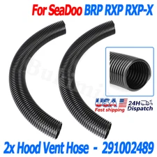 For Sea Doo BRP RXP RXP-X Seadoo Hood Vent Hose Set Pair Hoses #291002489 BLACK