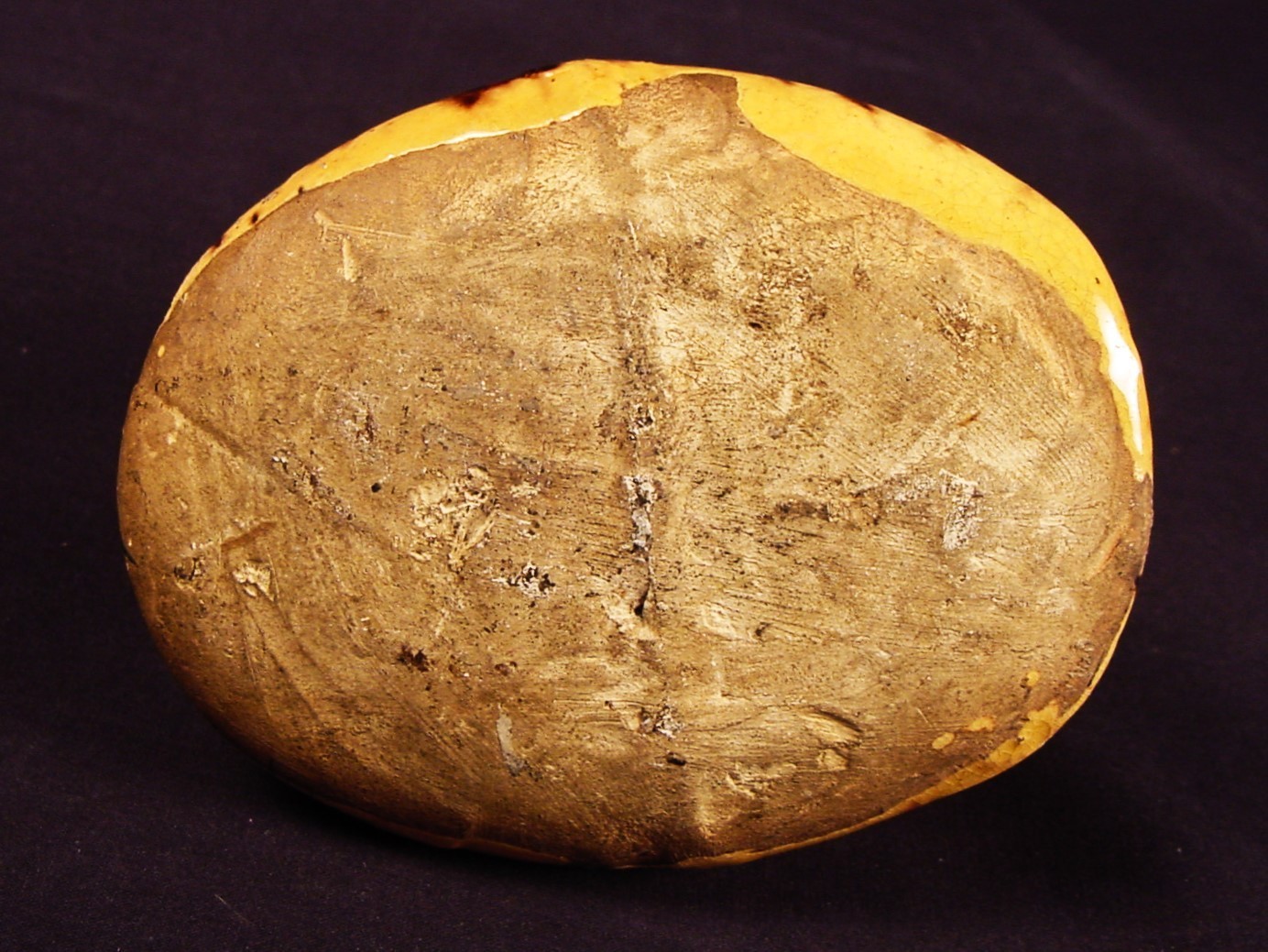 Yellow Ware Rockingham Dogs VERY RARE ANTIQUE AMERICAN 1850s DOG BANK ROCKINGHAM SPATTER GLAZE ...