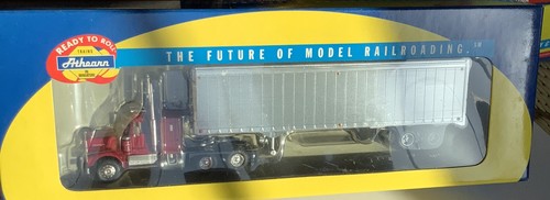 Tractor Kenworth HO Athearn 92666 con remolque de 40' Borgoña | Condition: New