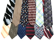 1 Dozen Men's Silk Ties Resellers Lot Used See Brands In Description Lot 10