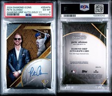2024 Diamond Icons Drip Auto Pete Alonso Mets 1/1 Orioles Mets PSA 6 READ