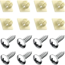 Stainless Steel License Plate Screws Rustproof with Nylon Inserts for Front