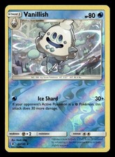 Vanillish Uncommon Reverse Holo SM - Guardians Rising 34/145 NM Pokémon TCG