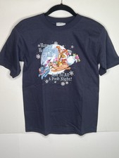 Disney Pooh Tigger Piglet Eeyore Happy Holidays For All Shirt Size Child L NWT
