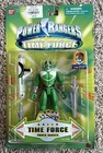 Vintage 2000 Bandai Power Rangers Time Force Green Ranger Action Figure w Weapon