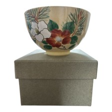 MOA Museum Kenzan Style Pine Camellia Matcha Bowl Reproduction Box Japan