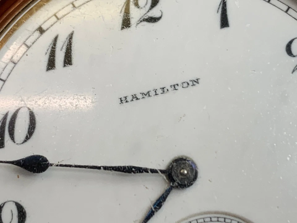Reloj Bolsillo Hamilton Antiq 1914 16S 17J Modelo 2 Grado 974 20 Años Garantizado *FUNCIONA* Foto 4 de 4