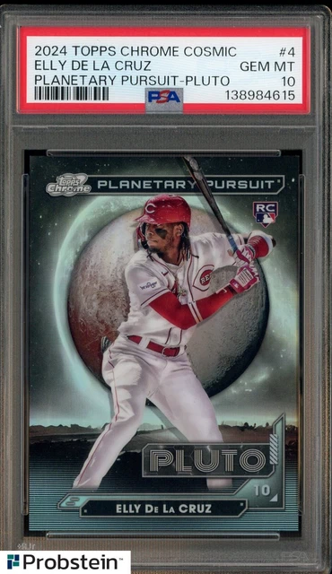 2024 Topps Cosmic Chrome Planetary Pursuit Pluto #4 Elly De La Cruz RC PSA 10