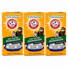 Arm Hammer Cat Litter Deodorizer 30oz with Baking Soda Freshness 3 Pack