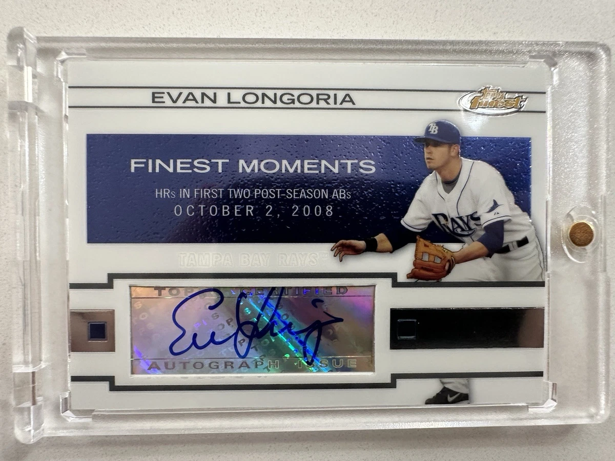 Evan Longoria Autographed Baseball Sports Trading Cards