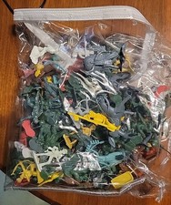 Large Lot Vintage Plastic Soldiers, Army Cowboys Indians Horses China Older