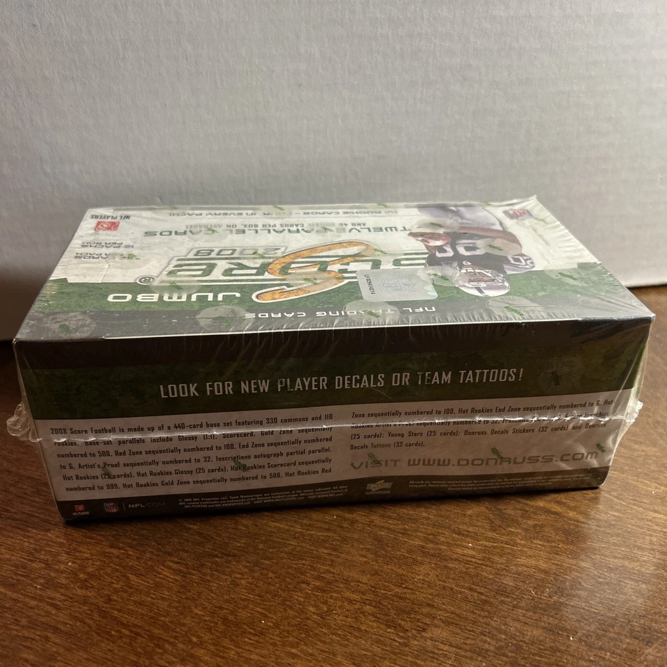 2008 Score NFL Football Factory Sealed Jumbo Box 12 Packs Free Shipping! - Image 4 of 4