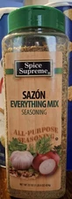 Spice Supreme Sazon Everything Mix Seasoning 22oz. All Purpose Seasoning Pk of 1