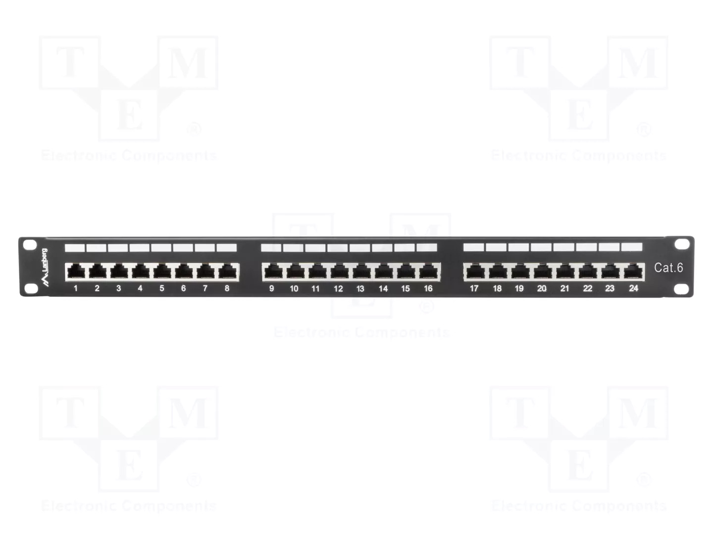 Lanberg Schwarz Patch Panel Ppu6-0024-B 24 Port Kategorie 6 19 0.5U - Bild 5