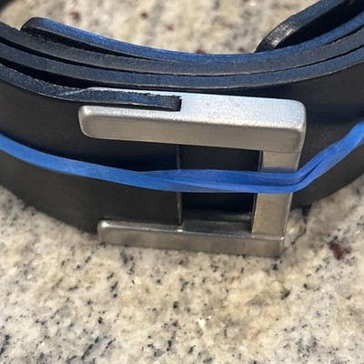 Banana Republic Belt Women Large L Italian Black Leather  display picture 1