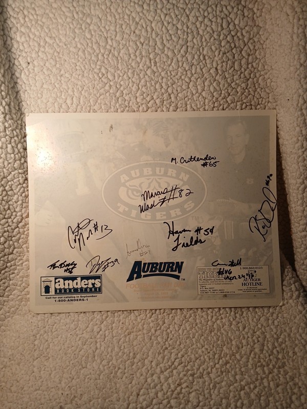 AUBURN FAN DAY 1999 - Autograph Card
