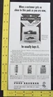 RARE Vtg 1965 DEALER Ad - Matchbox 55 Police Car 1960’s Blister Pack Displays
