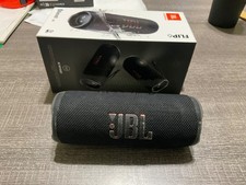 JBL Flip 6 Portable Bluetooth Portable Speaker System - Black With Box  Cable