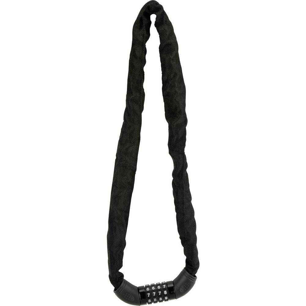 Antivol chaîne de vélo FISCHER 85900 à code combinaison 4 chiffres acier noir