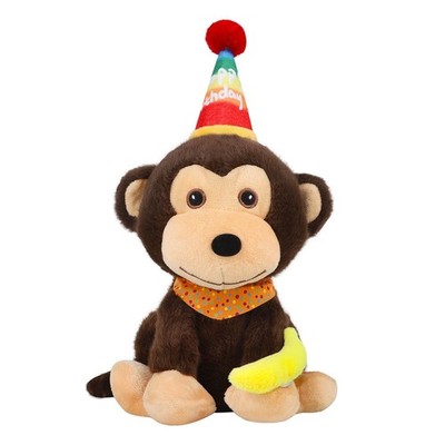 Funny Punch Dancing Singing Monkey Stuffed Animal Musical Stuffed Animal Sing...