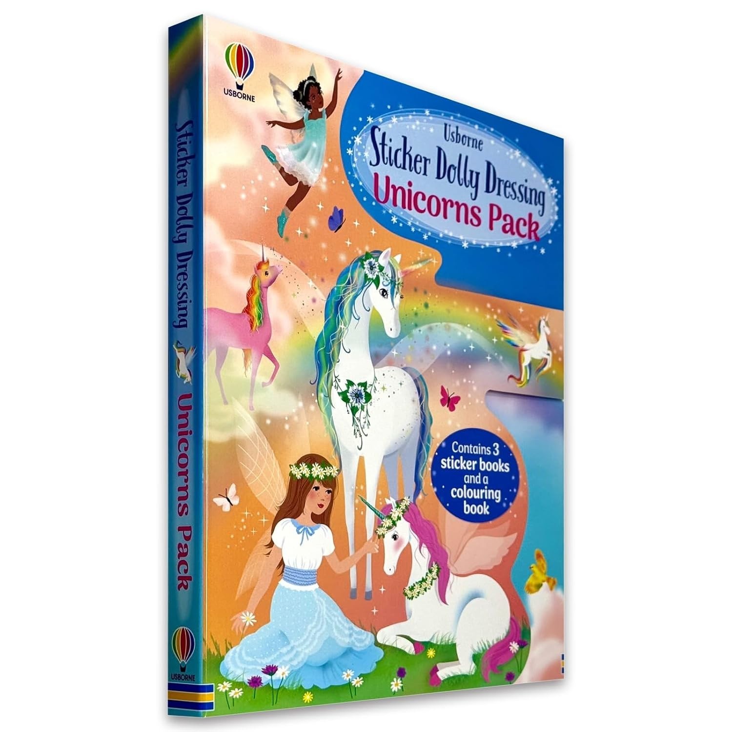 Usborne Sticker Dolly Dressing Unicorns Pack by Fiona Watt 3 Sticker Books