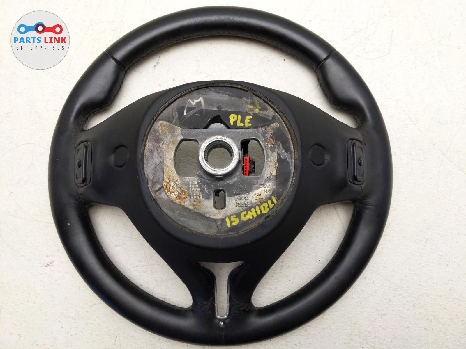 2014-16 MASERATI GHIBLI STEERING WHEEL CRUISE RADIO CONTROL SWITCH LEATHER M157