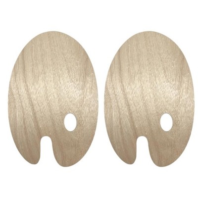2 PCS Wooden Paint Palette Artist Palette Oil Paint Palette, Art Pallet