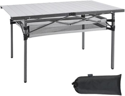 KingCamp Granite Plus Rolltisch Campingtisch Outdoortisch 136x70x70cm 1756342