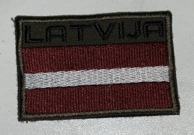 Latvija  Army / Motorcycle Patch For Jacket 