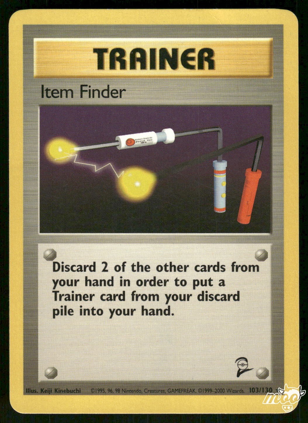 1999 Heavily Played Pokemon Item Finder 74/102 Base Set