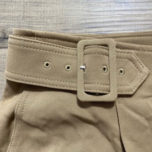 Club Monaco Women's Self Buckle Wool Blend Pants Size 14 Camel - Picture 8 of 19