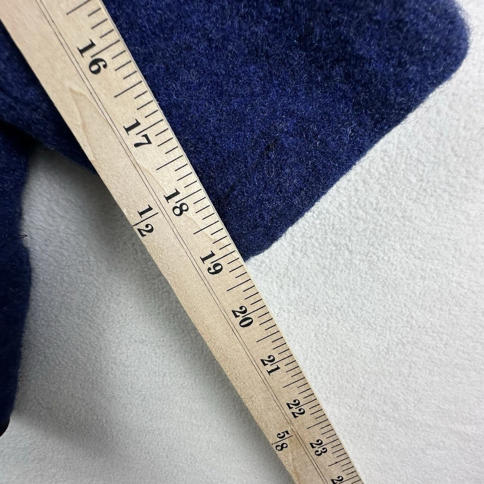 Ibex Jacket Womens Medium Blue Boiled Wool Full Zip Mock Neck USA - Image 4 of 4