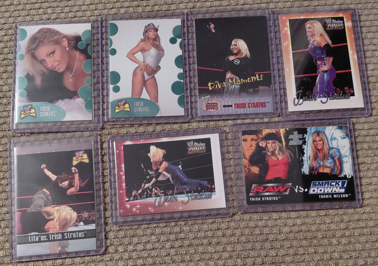 TRISH STRATUS 7 Card Lot  /  WWE