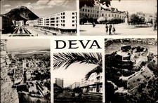 RPPC Deva Romania view vintage postcard g627