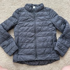 Old Navy Active Girls Lightweight Puffer Jacket Zip Up Size XL Black