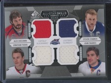 2015-16 Game Used Hockey Ovechkin Stamkos Toews Tavares #AS4-7 Quad Fabrics