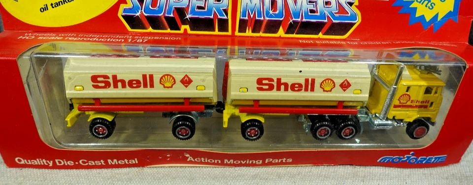 Majorette Super Movers Shell Tanker escala HO semi Foto 2 de 3