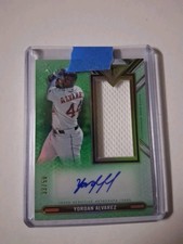 2021 Topps Triple Thread Triple Relics Yordan Alvarez Jumbo Relic 33/50