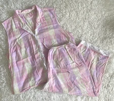 Pajamas MURANO Capri LACE TRIM 100% Cotton PJs NEVER WORN Pajamas Women's sz XL