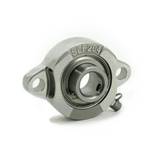 SBLF201-8G 2-Bolt Flange Mounted Bearing Unit, 0.5 in Bore, Dual Seal K-Type