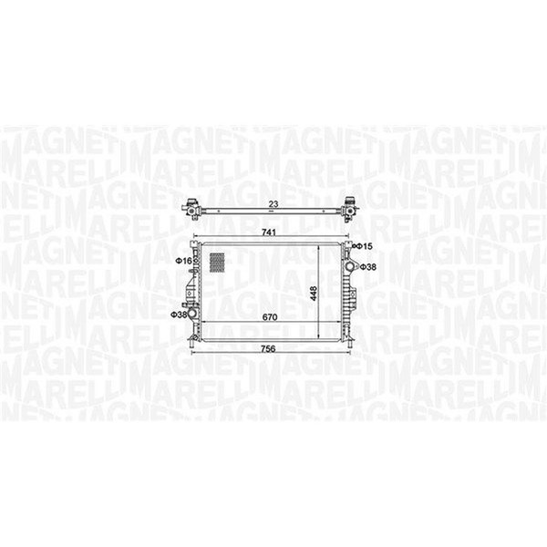 Magneti Marelli 350213157700 KüHler, MotorküHlung-image
