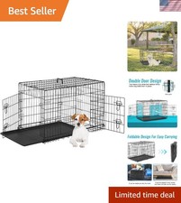 Lightweight  Portable Dog Crate for Small Dogs - Convenient Fold  Store Design
